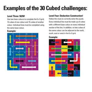 30 cubed challenges