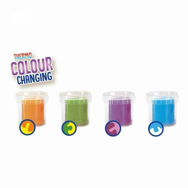 Thermo colour changing dough