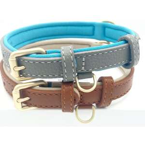 Two leather dog collars